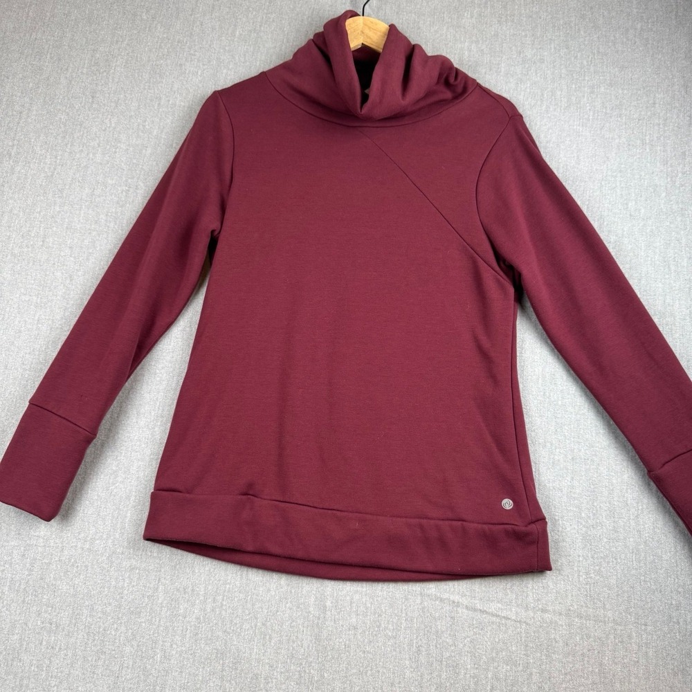 Apana turtleneck fleece long sleeve Medium has flaw thick material cozy